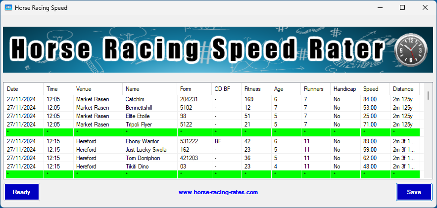 Horse Racing Speed